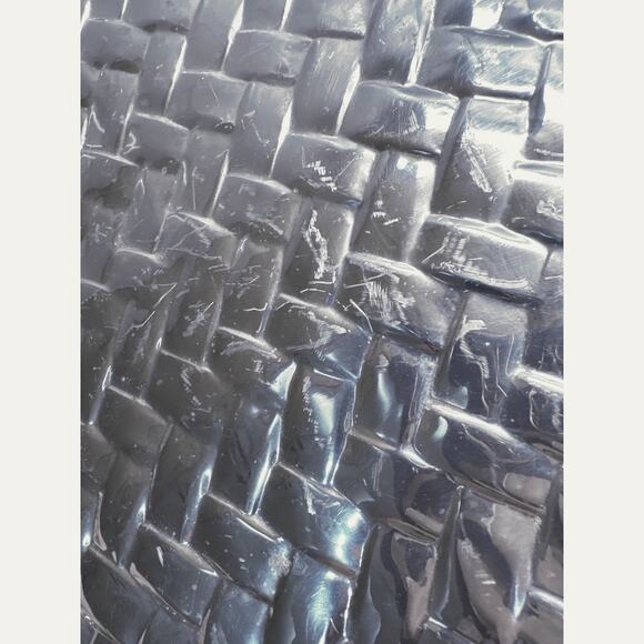 Large Vintage Lenox Fruit Weave Grapes Pewter Serving Tray With Handles 22 x 15 - Picture 7 of 9